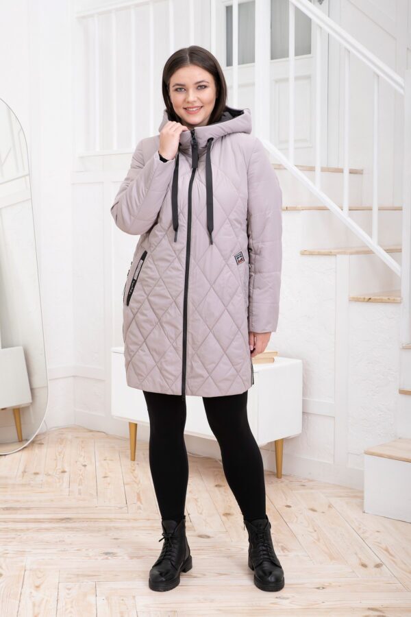 демісезонна жіноча стьогана куртка ст-3