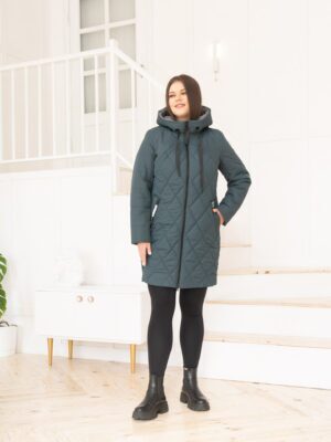 демісезонна жіноча стьогана куртка