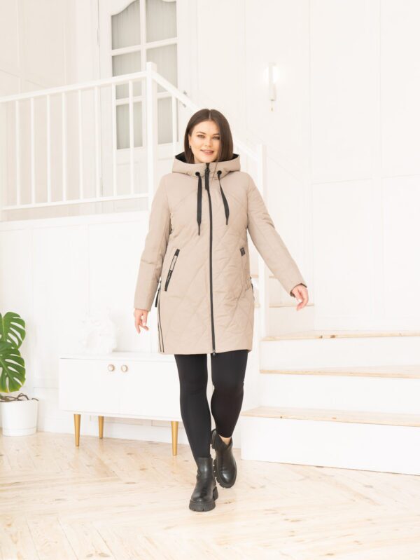 демісезонна жіноча стьогана куртка ст-3